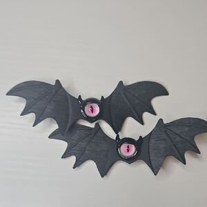 Grunge Emo Halloween Bat Eyeball Hair Clips